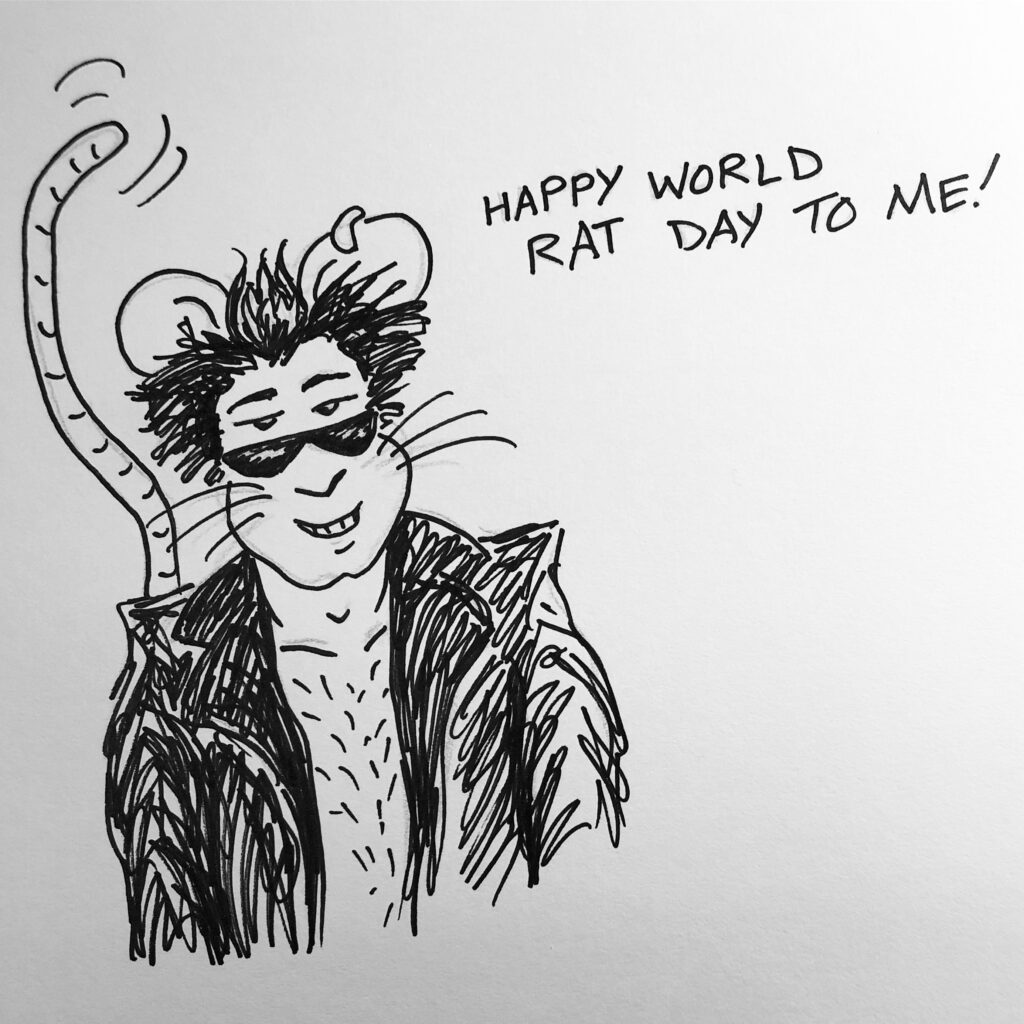 Ricky B. wishes himself a happy World Rat Day