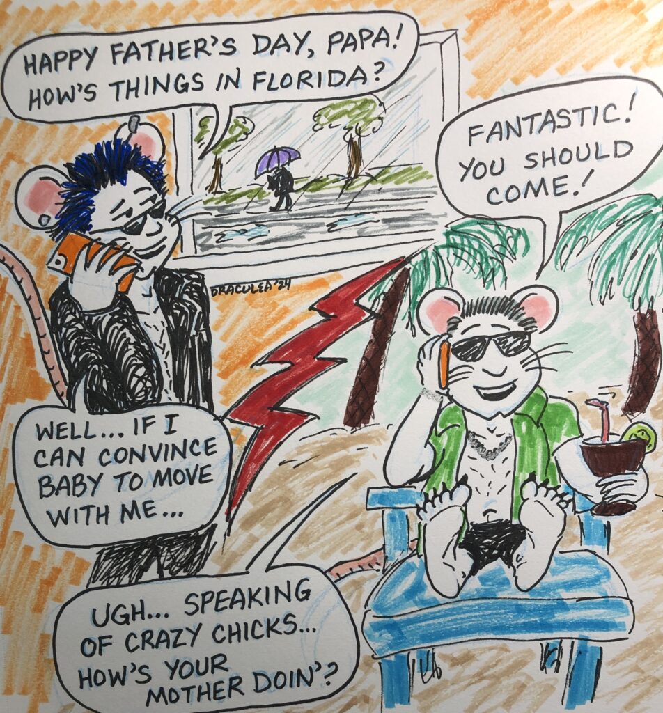 Ricky has his annual Father's Day call with Papa Rat